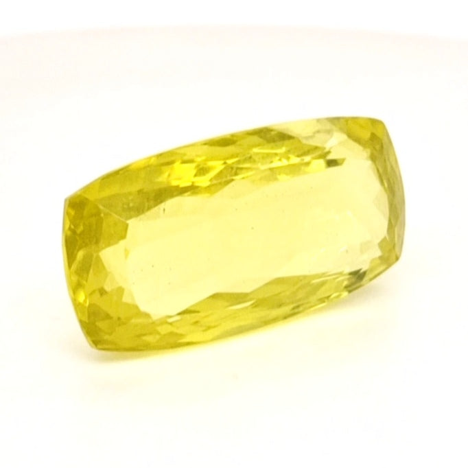 Natural Lemon Quartz Faceted  | Rectangle  | Size: 30x16mm