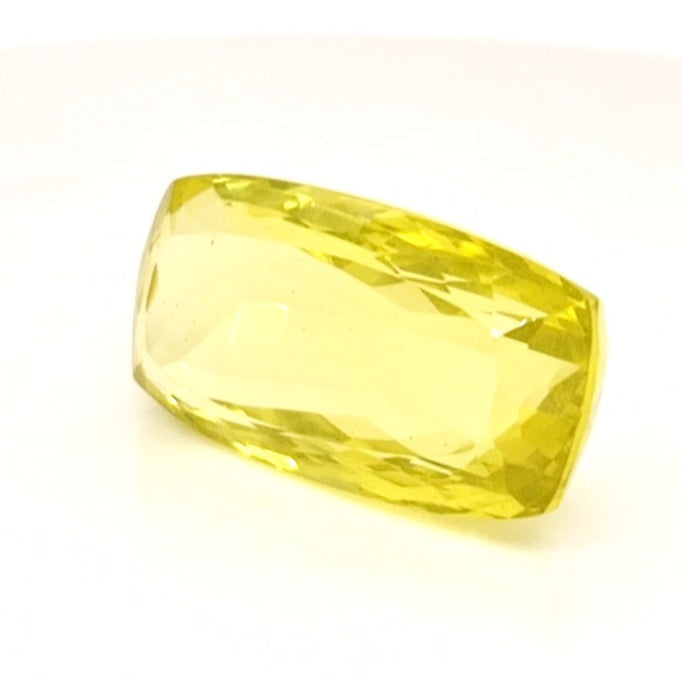 Natural Lemon Quartz Faceted  | Rectangle  | Size: 30x16mm