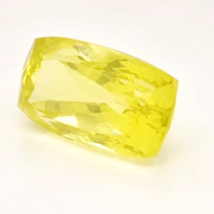 Natural Lemon Quartz Faceted  | Rectangle  | Size: 25x14mm