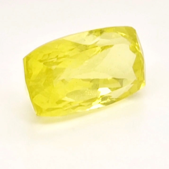 Natural Lemon Quartz Faceted  | Rectangle  | Size: 25x14mm