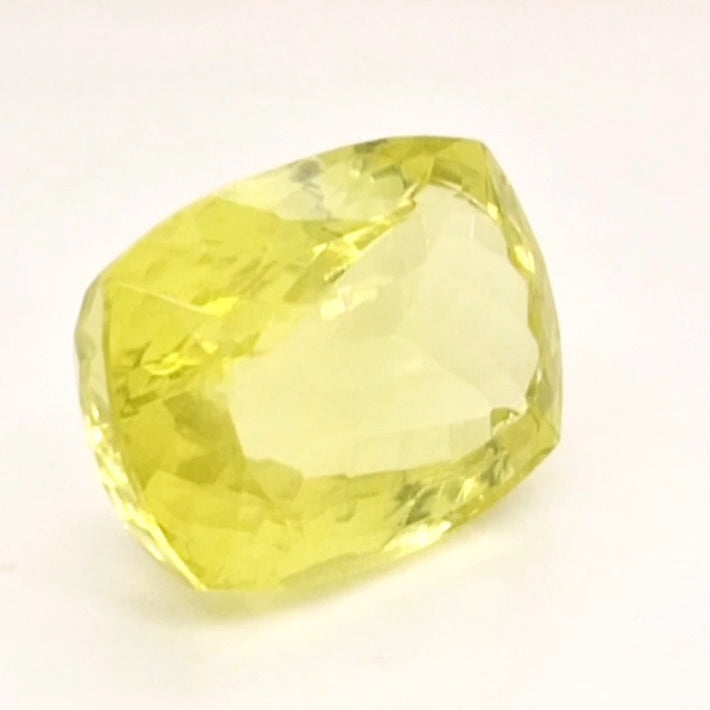 Natural Lemon Quartz Faceted  | Rectangle  | Size: 24x17mm