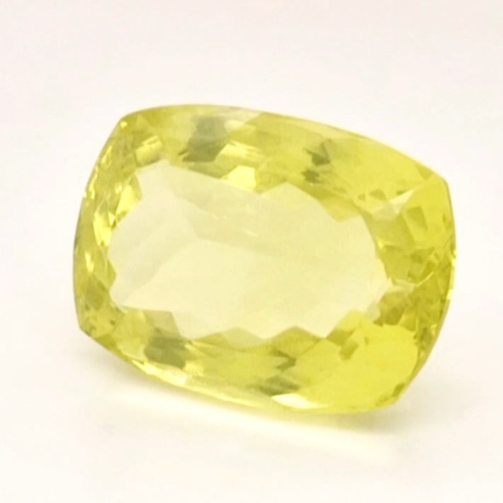 Natural Lemon Quartz Faceted  | Rectangle  | Size: 24x17mm