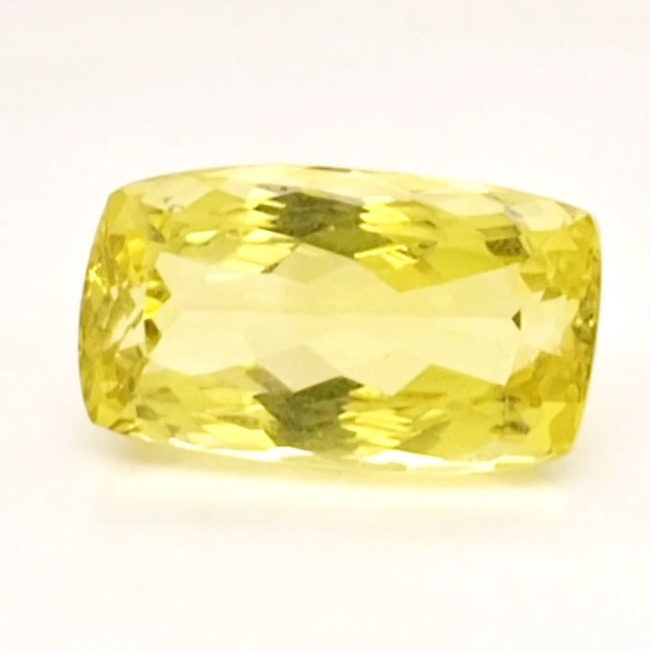 Natural Lemon Quartz Faceted  | Rectangle  | Size: 24x14mm