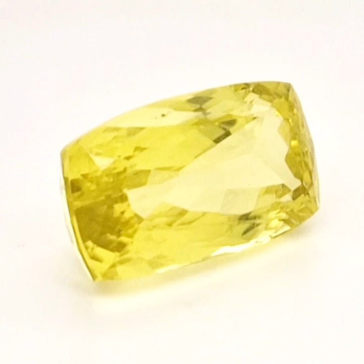 Natural Lemon Quartz Faceted  | Rectangle  | Size: 24x14mm
