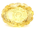 Natural Lemon Quartz Carved  | Oval  | Size: 31x23mm