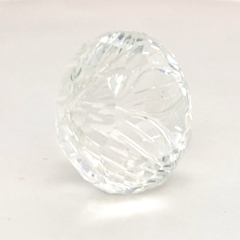 Natural Clear Quartz Carved  | Round  | Size: 21mm
