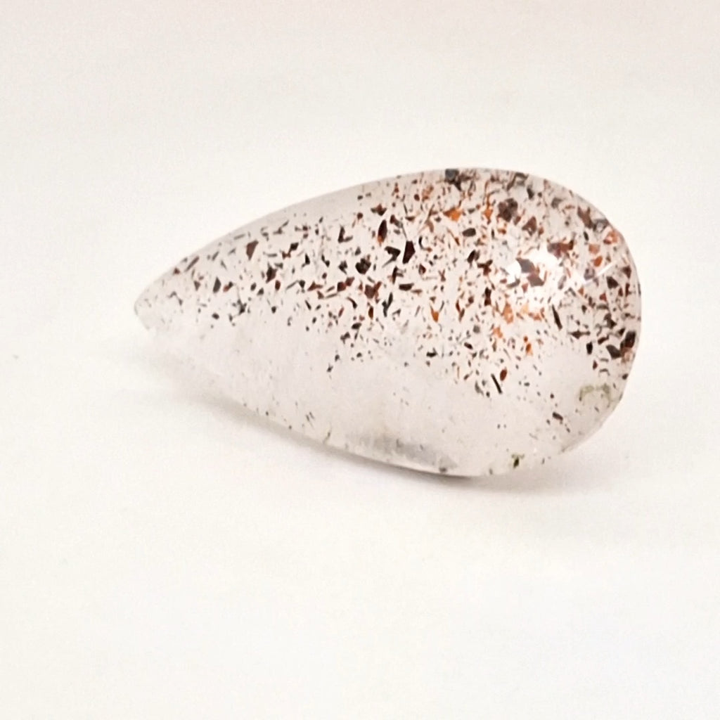 Natural Super Seven Quartz  | Pear  | Size: 28x15mm
