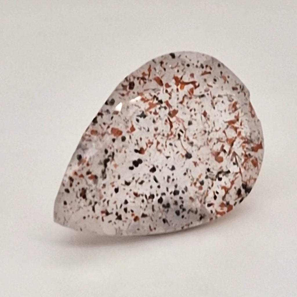 Natural Super Seven Quartz  | Pear  | Size: 21x15mm