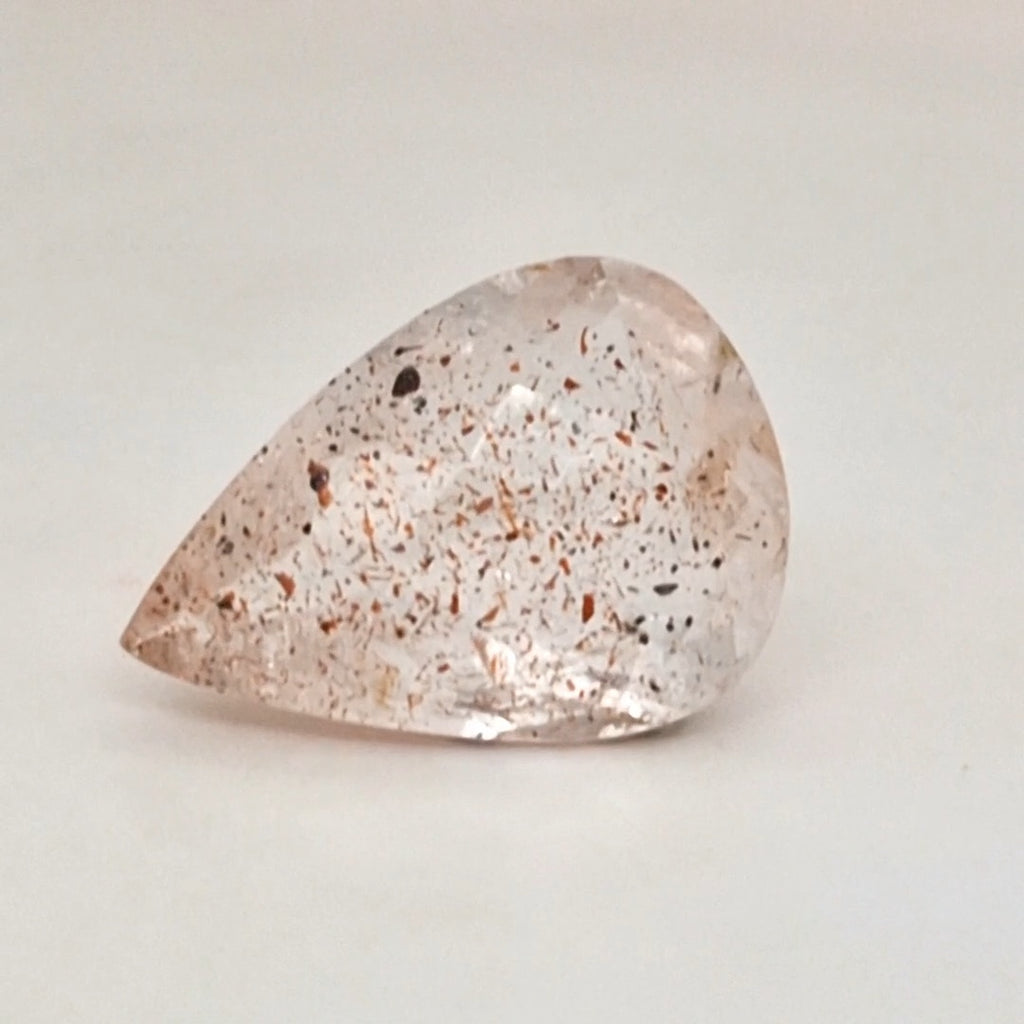 Natural Super Seven Quartz  | Pear  | Size: 21x15mm