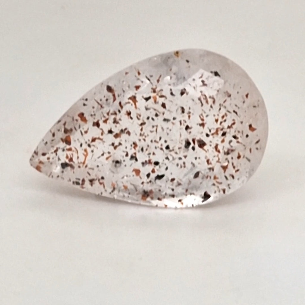 Natural Super Seven Quartz  | Pear  | Size: 22x14mm