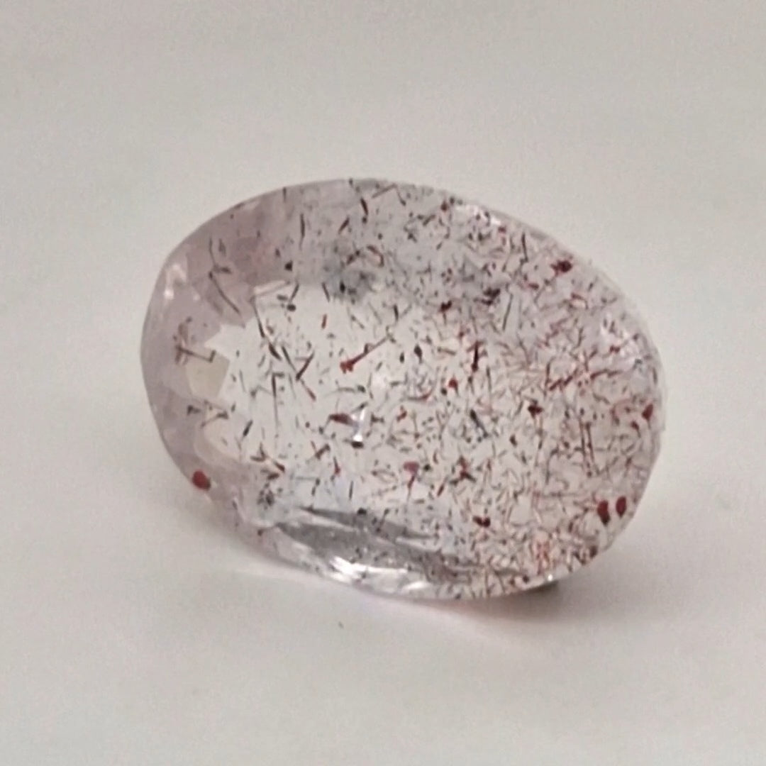 Natural Super Seven Quartz  | Oval  | Size: 19x14mm