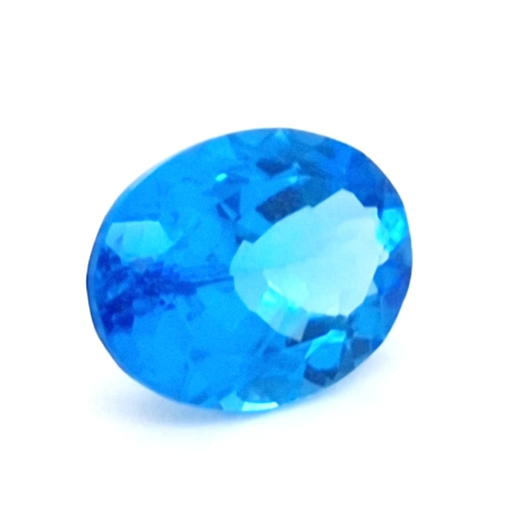 Natural Swiss Blue Topaz Faceted | Oval  | Size: 16x12mm