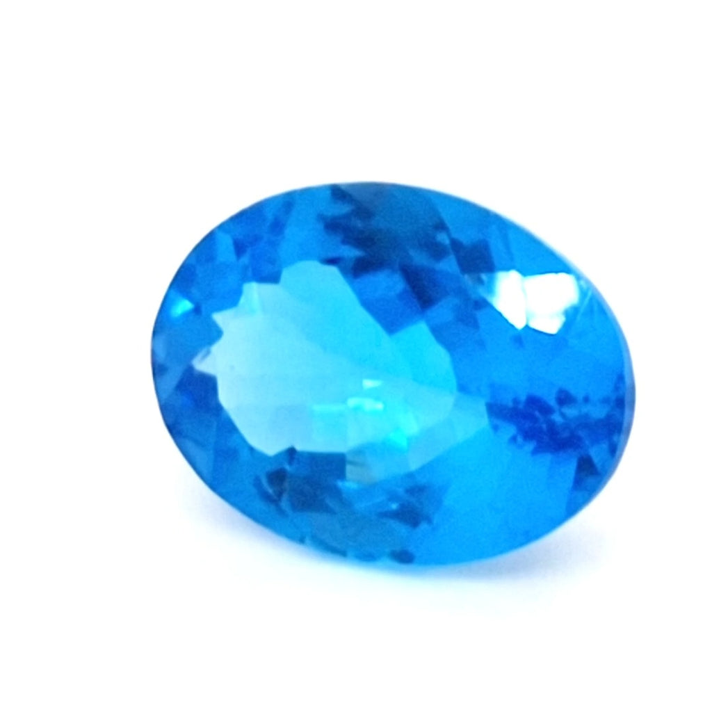 Natural Swiss Blue Topaz Faceted | Oval  | Size: 16x12mm