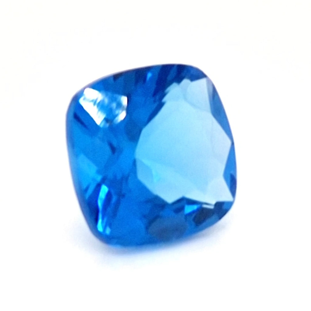 Natural Swiss Blue Topaz Faceted | Square  | Size: 13mm