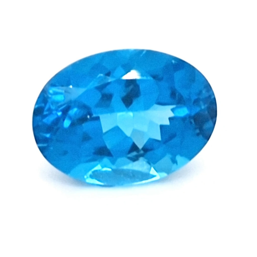 Natural Swiss Blue Topaz Faceted | Oval  | Size: 15x11mm