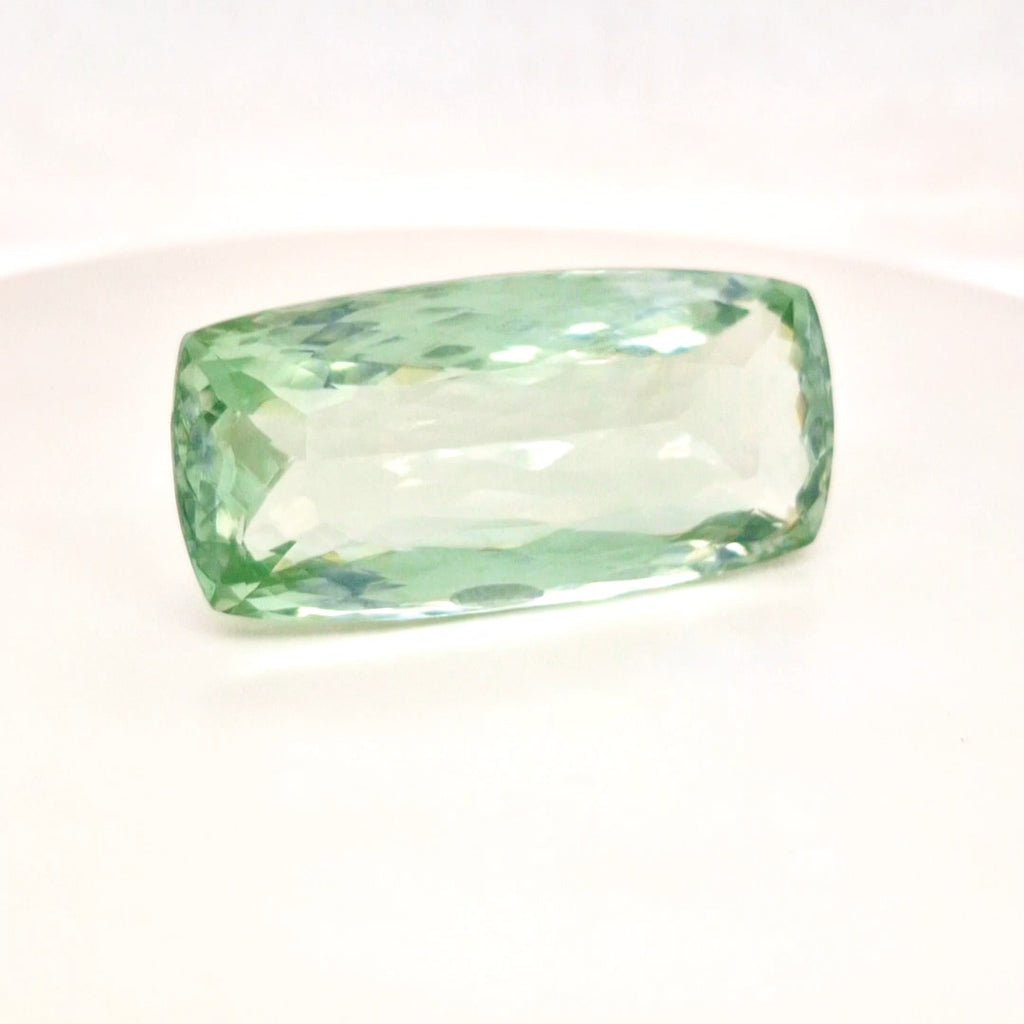 Natural  Prasiolite  Faceted | Rectangle  | Size: 45x22mm