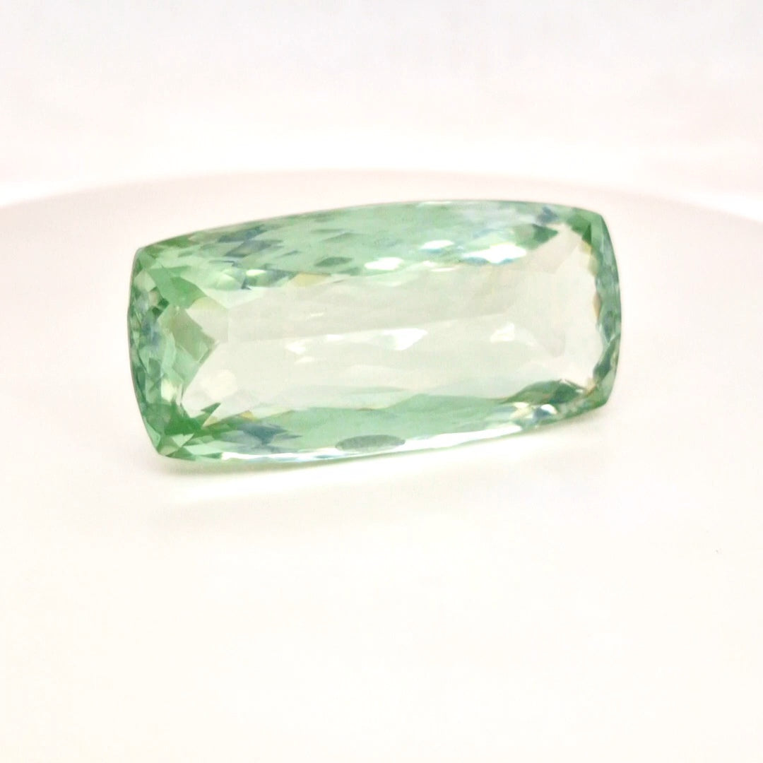 Natural  Prasiolite  Faceted | Rectangle  | Size: 45x22mm