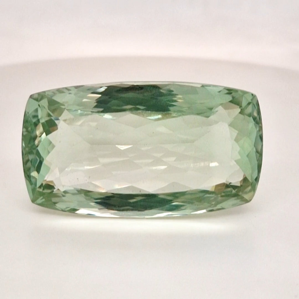 Natural  Prasiolite  Faceted | Rectangle  | Size: 39x22mm