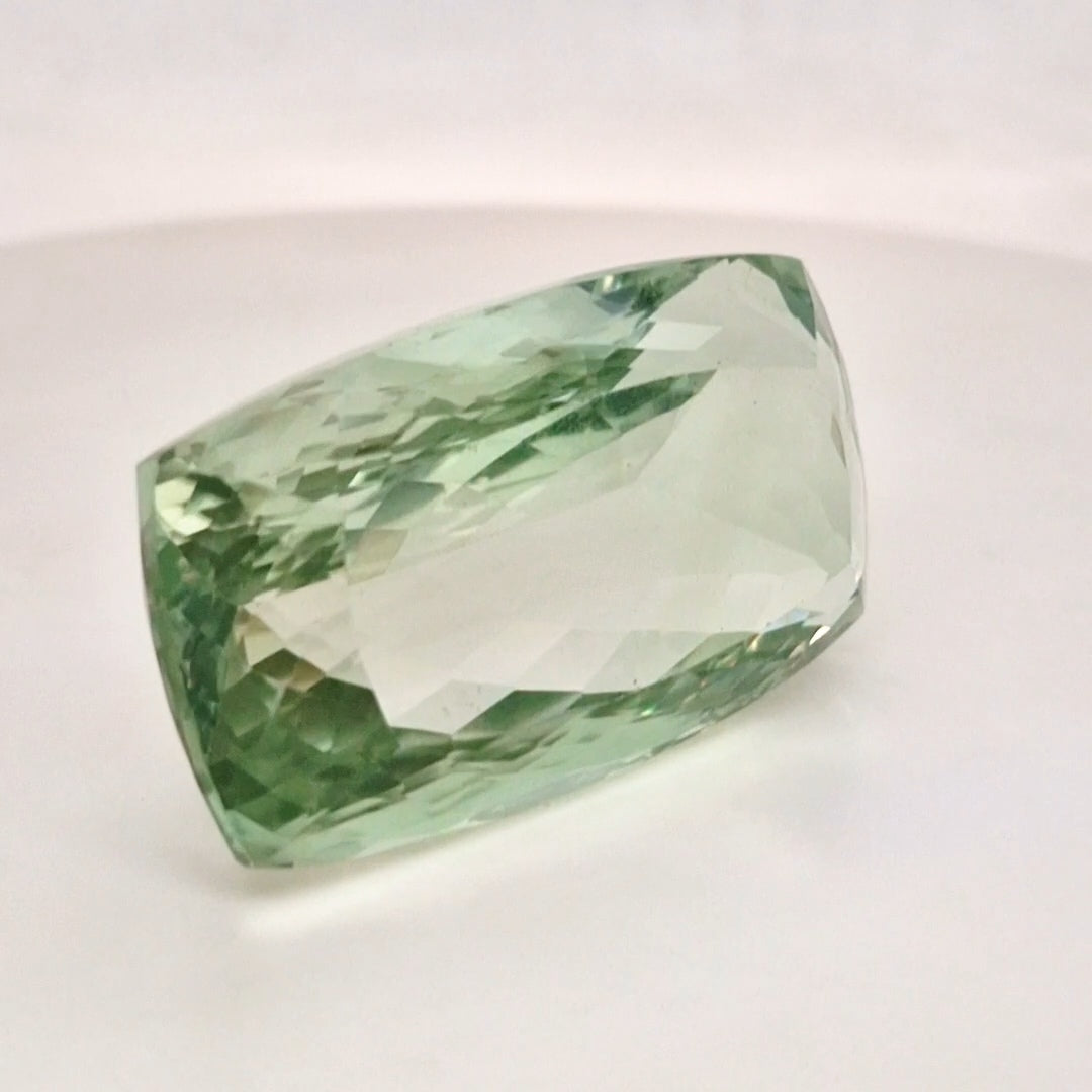 Natural  Prasiolite  Faceted | Rectangle  | Size: 39x22mm