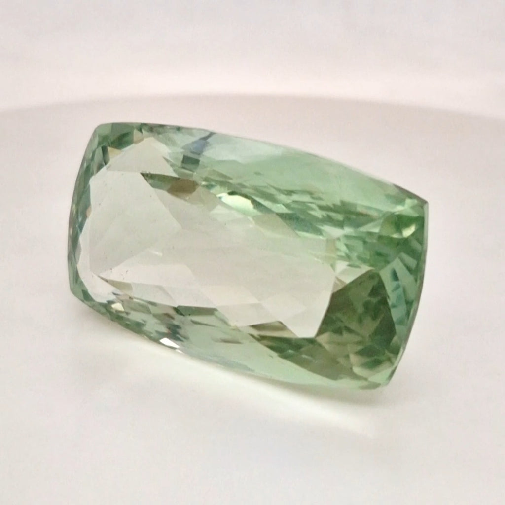 Natural  Prasiolite  Faceted | Rectangle  | Size: 39x22mm