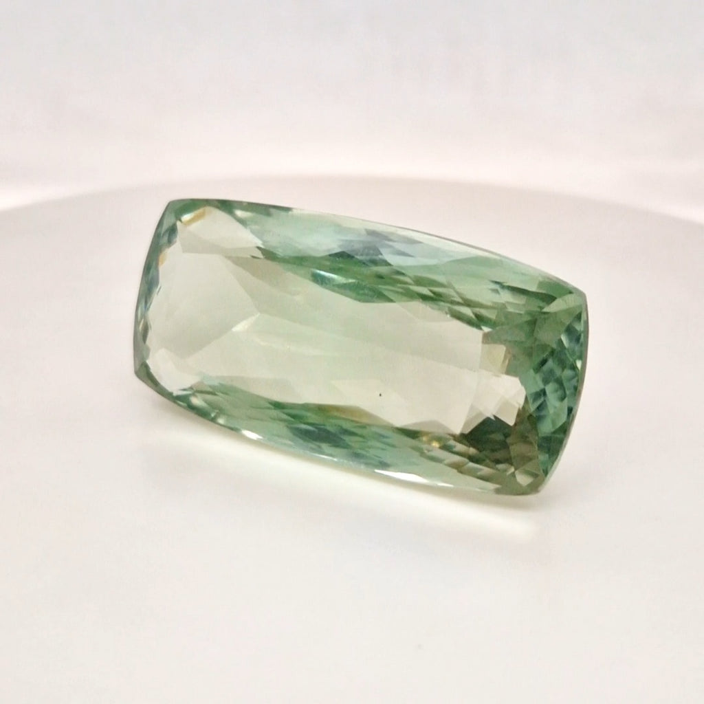 Natural  Prasiolite  Faceted | Rectangle  | Size: 45x22mm