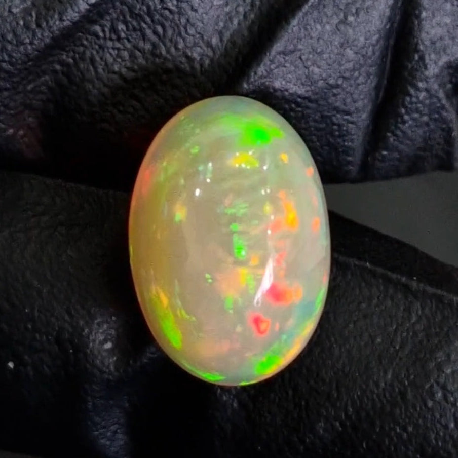 8.3Cts Natural Ethiopian Opal Cabochon | Oval | 17x12mm | Untreated