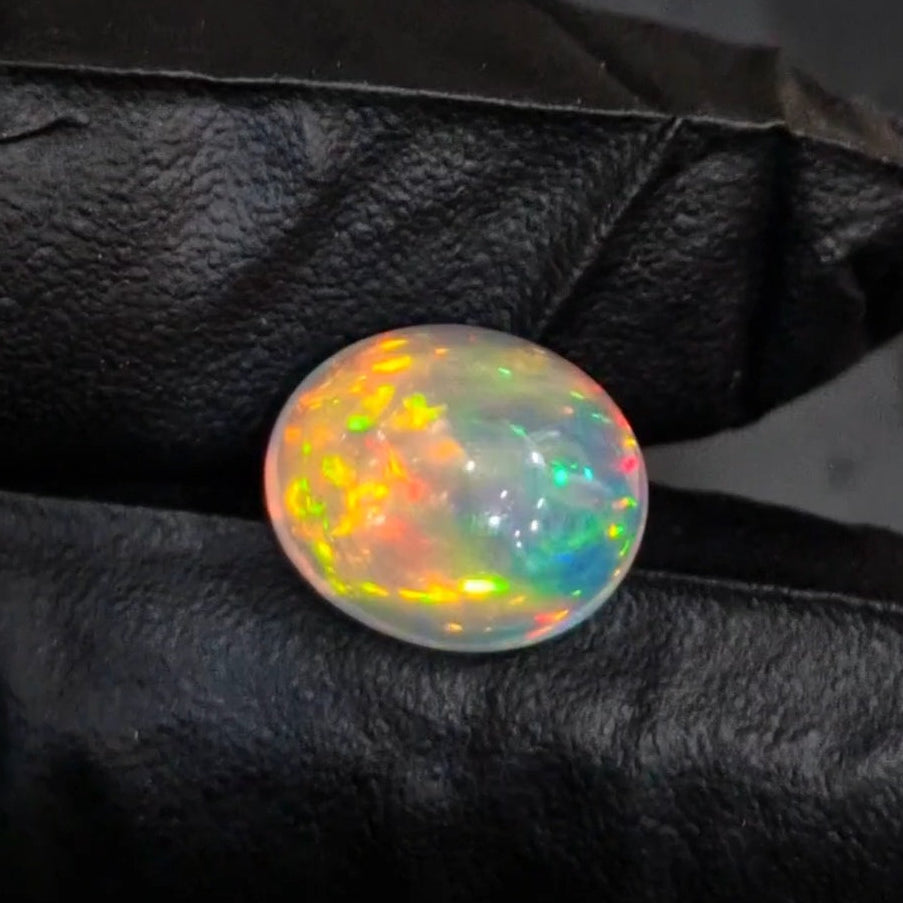 8.2Cts Natural Ethiopian Opal Cabochon | Oval | 15x13mm | Untreated