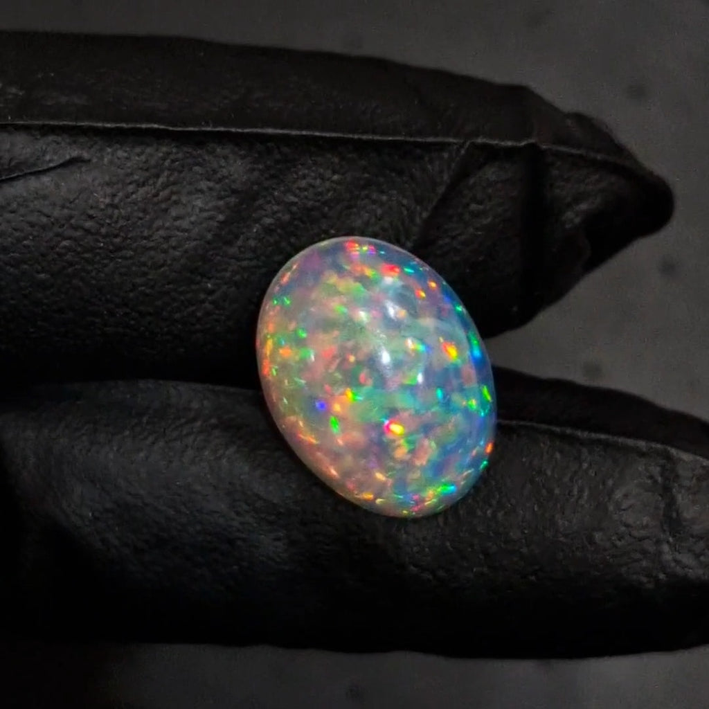 8.8Cts Natural Ethiopian Opal Cabochon | Oval | 18x14mm | Untreated