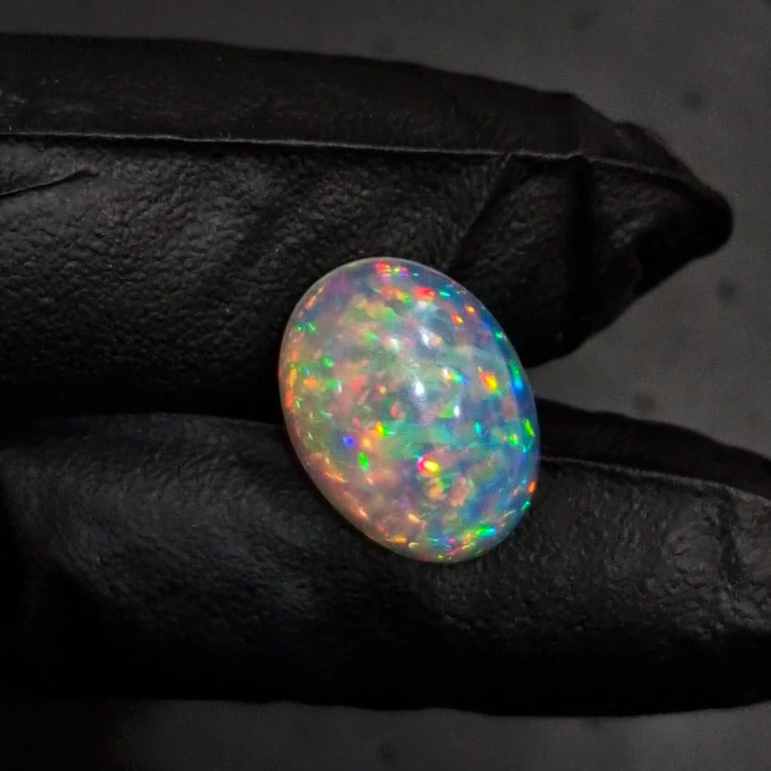 8.8Cts Natural Ethiopian Opal Cabochon | Oval | 18x14mm | Untreated