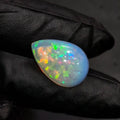 12.8Cts Natural Ethiopian Opal Cabochon | Pear | 23x16mm | Untreated