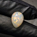 6.7Cts Natural Ethiopian Opal Cabochon | Pear | 16x12mm | Untreated