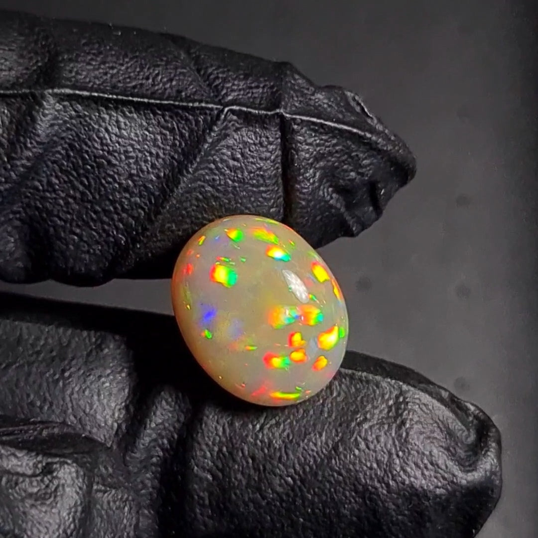 8Cts Natural Ethiopian Opal Cabochon | Oval | 16x13mm | Untreated