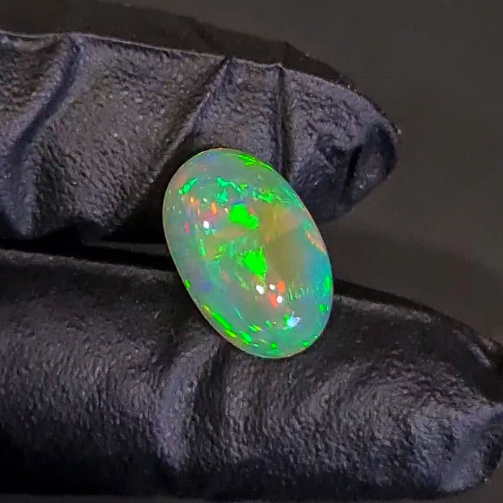 7.2Cts Natural Ethiopian Opal Cabochon | Oval | 18x12mm | Untreated