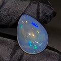 12.1Cts Natural Ethiopian Opal Cabochon | Pear | 20x15mm | Untreated