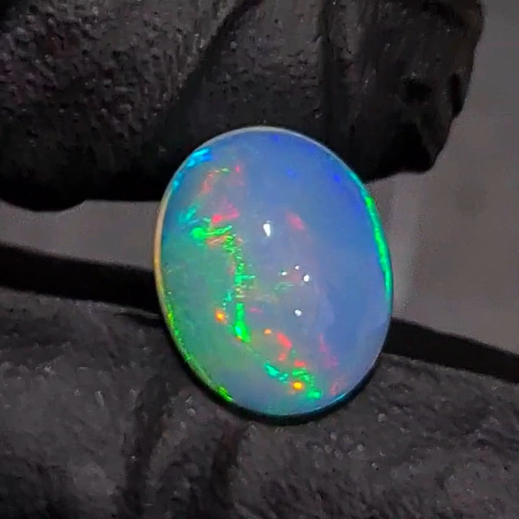 7Cts Natural Ethiopian Opal Cabochon | Oval | 16x13mm | Untreated