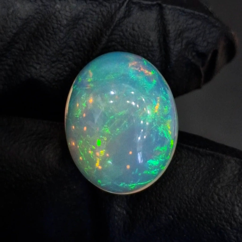 11.3Cts Natural Ethiopian Opal Cabochon | Oval | 19x15mm | Untreated