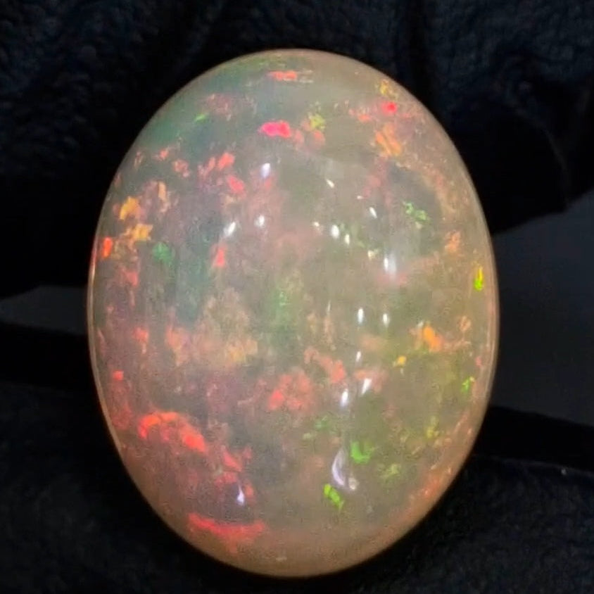 10.7Cts Natural Ethiopian Opal Cabochon | Oval | 19x15mm | Untreated