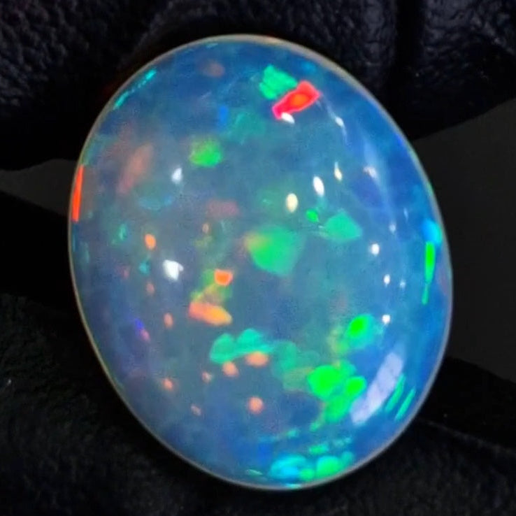 7.1Cts Natural Ethiopian Opal Cabochon | Oval | 18x15mm | Untreated