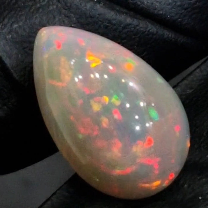 11.8Cts Natural Ethiopian Opal Cabochon | Pear | 21x13mm | Untreated