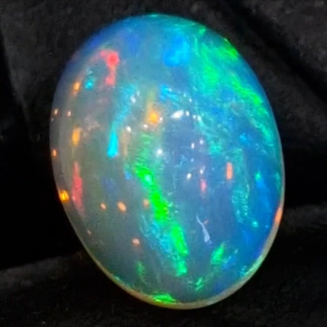 6.8Cts Natural Ethiopian Opal Cabochon | Oval | 16x12mm | Untreated