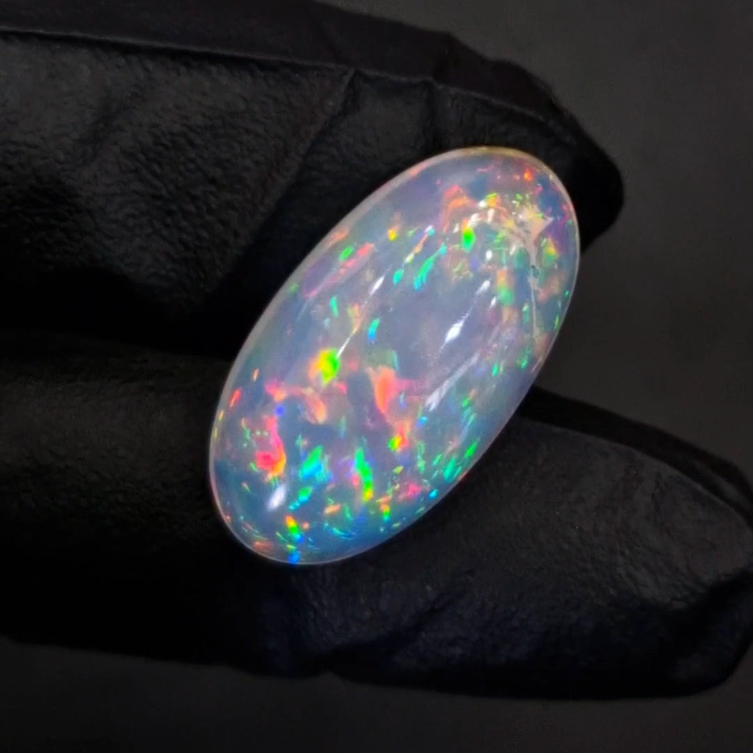 17.2Cts Natural Ethiopian Opal Cabochon | Oval | 27x14mm | Untreated