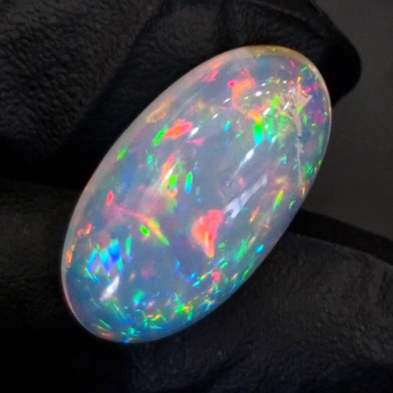 17.2Cts Natural Ethiopian Opal Cabochon | Oval | 27x14mm | Untreated