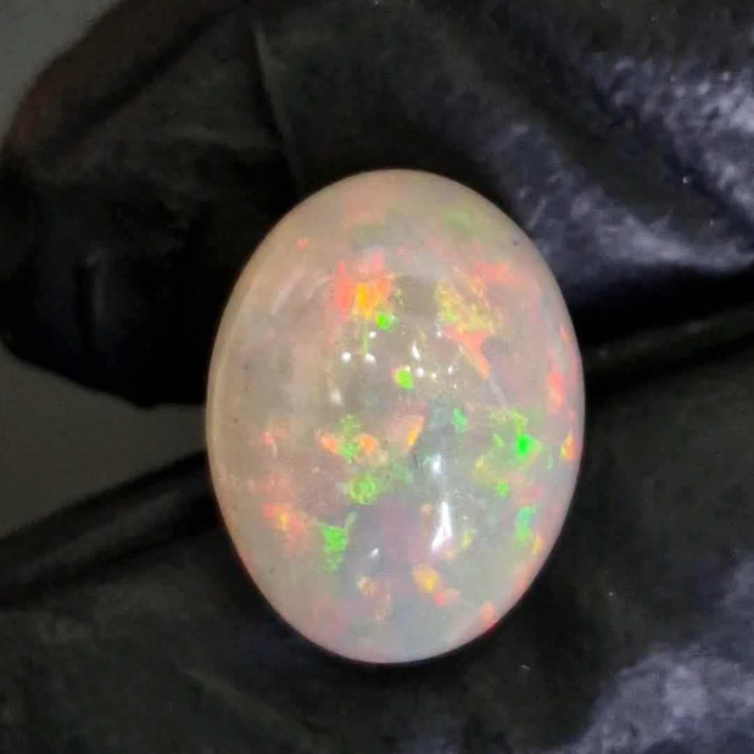 9Cts Natural Ethiopian Opal Cabochon | Oval | 16x13mm | Untreated