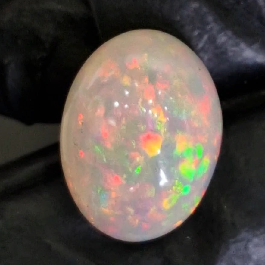 9Cts Natural Ethiopian Opal Cabochon | Oval | 16x13mm | Untreated