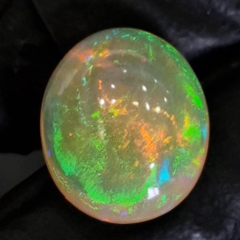 10.3Cts Natural Ethiopian Opal Cabochon | Oval | 17x14mm | Untreated