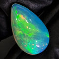 6.8Cts Natural Ethiopian Opal Cabochon | Pear | 18x11mm | Untreated