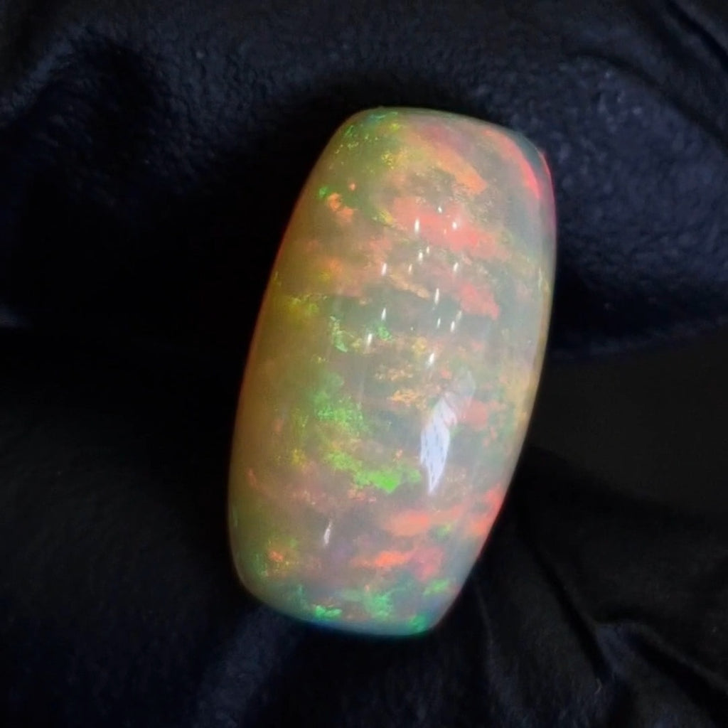 9.7Cts Natural Ethiopian Opal Cabochon | Rectangle | 19x10mm | Untreated