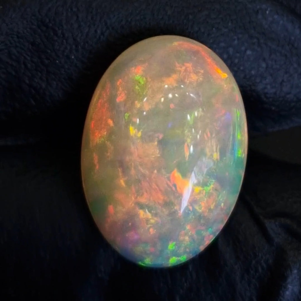 8.8Cts Natural Ethiopian Opal Cabochon | Oval | 19x13mm | Untreated