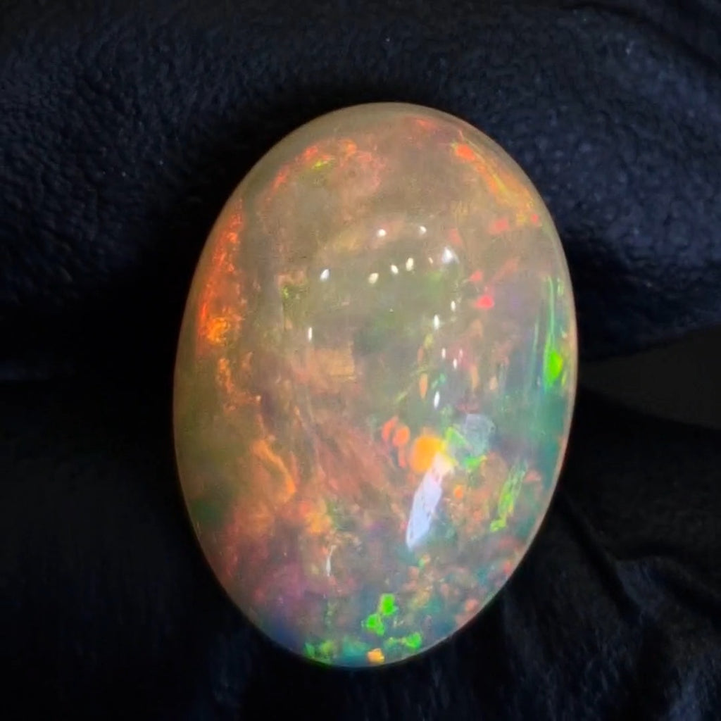 8.8Cts Natural Ethiopian Opal Cabochon | Oval | 19x13mm | Untreated