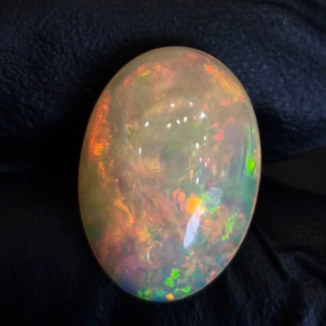 8.8Cts Natural Ethiopian Opal Cabochon | Oval | 19x13mm | Untreated